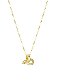 St. Moran Gold Oversized Knot Pendant Brea Necklace