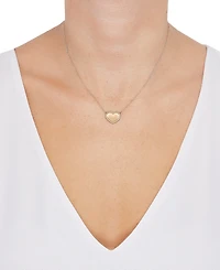 Macy's Heart Pendant Necklace in 10k Yellow Gold