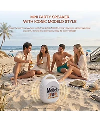 Modelo Mini Party Speaker with Color Changing Led Lights, Fm Radio, Built-in Handle