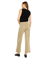 KanCan Women's Ellie Mid Rise Wide Leg Jeans