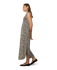 Cable & Gauge Women's Invert Pleat Printed Maxi Dress
