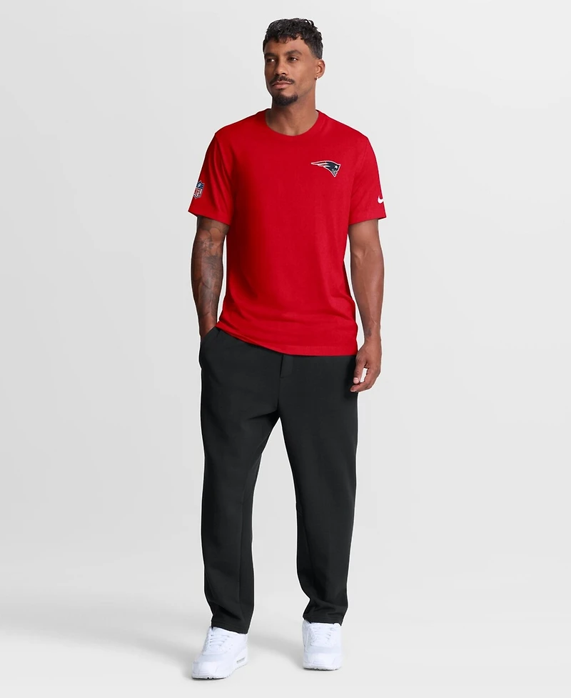 Nike Men's Red New England Patriots Sideline Legend Small Logo Dri-fit T-Shirt