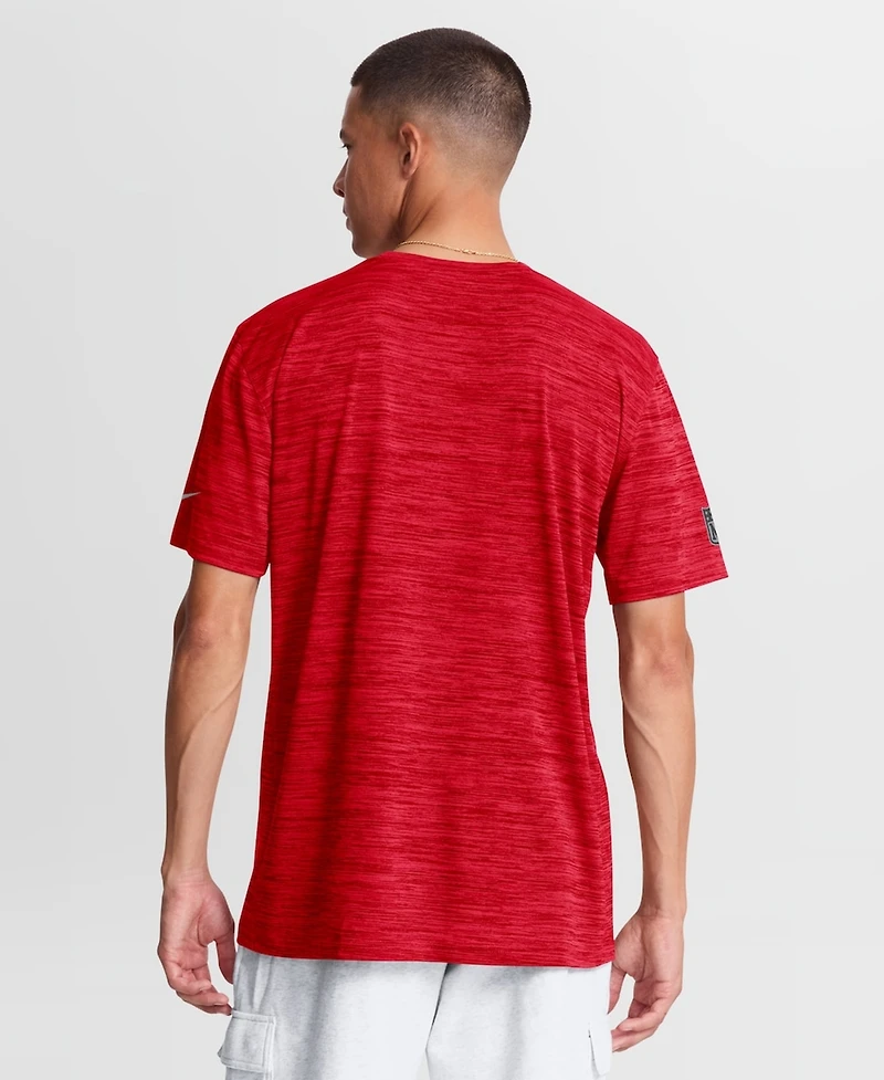 Nike Men's Red Kansas City Chiefs Big & Tall Sideline Velocity Dri-fit T-Shirt