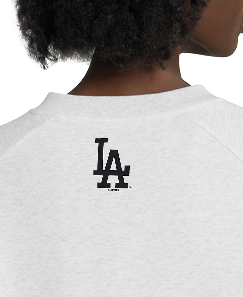 Starter Women's Gray Los Angeles Dodgers Show Up Fashion Sweatshirt