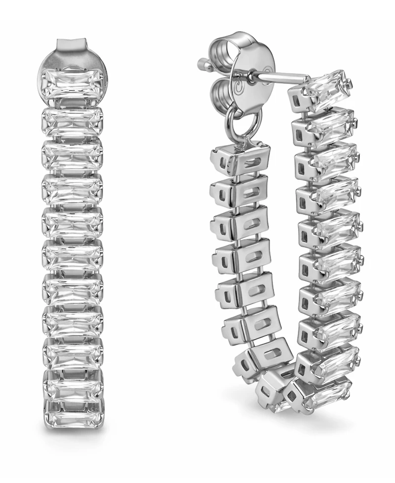 And Now This Crystal Drop Front/Back Post Earrings