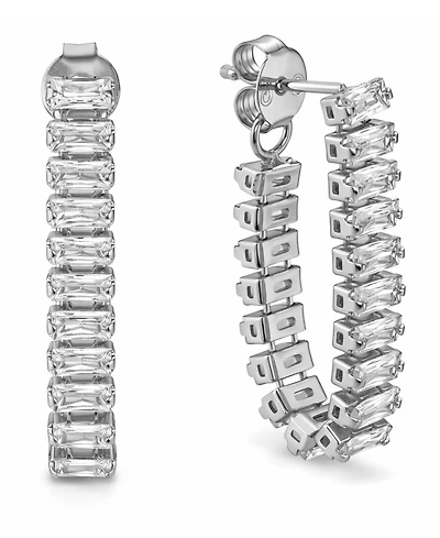 And Now This Crystal Drop Front/Back Post Earrings