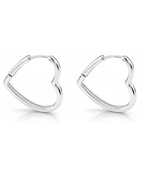 And Now This Heart Hinged Hoop Earrings