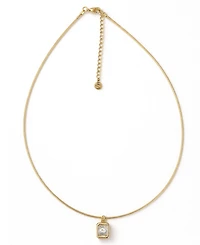 And Now This Snake Chain Cubic Zirconia Drop Necklace