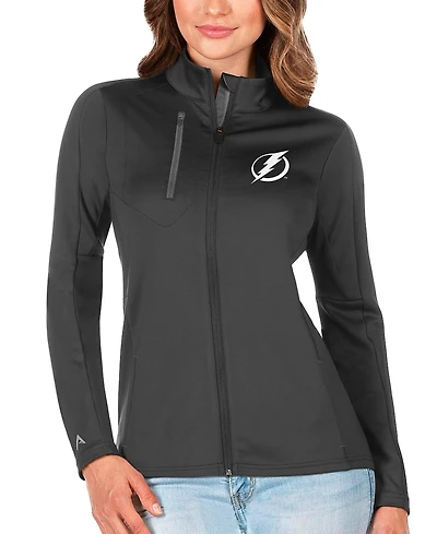 Antigua Women's Charcoal/Silver Tampa Bay Lightning Generation Full-Zip Pullover Jacket