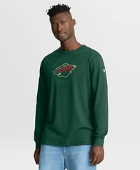 Fanatics Men's Green Minnesota Wild Authentic Pro Property Of Practice Long Sleeve T-Shirt