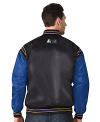 Starter Men's Black Buffalo Sabres 2024 Nhl Global Series Full-Snap Varsity Jacket