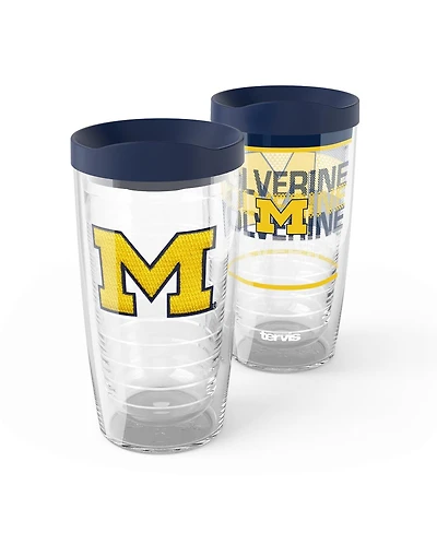 Tervis Michigan Wolverines 2-Pack 16oz. Competitor Emblem Tumbler Set