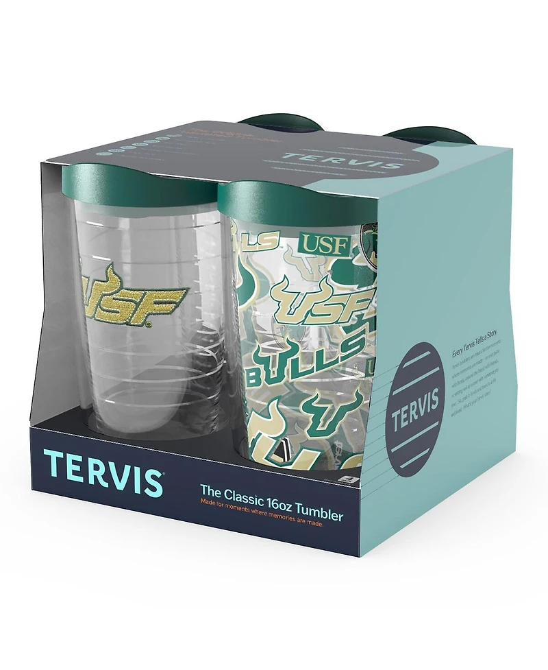 Tervis South Florida Bulls 4-Pack 16oz. Classic Tumbler Set