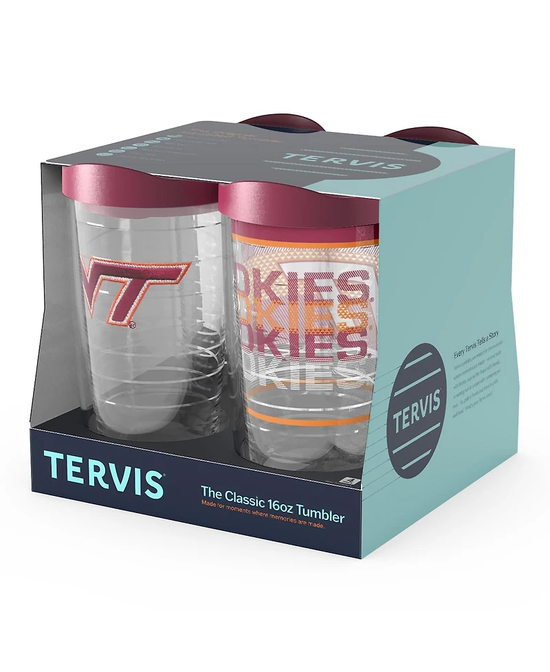 Tervis Virginia Tech Hokies 4-Pack 16oz. Classic Tumbler Set
