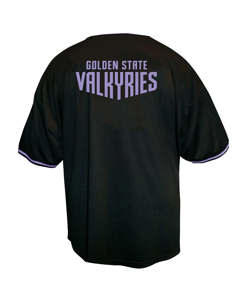 Fanatics Men's Eclipse Black Golden State Valkyries Big & Tall Full-Button Fashion Jersey