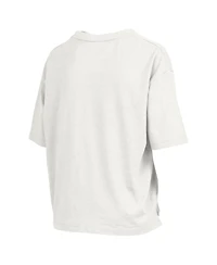 Pressbox Women's White Tennessee Volunteers Motley Crew Bishop Waist Length Oversized Slub T-Shirt