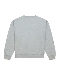 Mitchell & Ness Women's Heather Gray Columbus Blue Jackets Hockey Night Sweatshirt