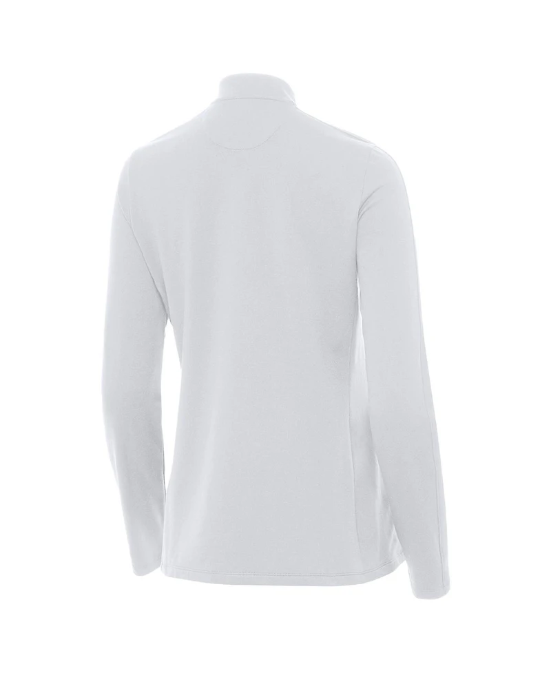 Antigua Women's White Indiana Hoosiers Continual Full-Zip Jacket
