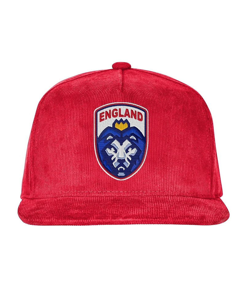 Outerstuff Men's Red England National Team Fifa World Cup 2026 Corduroy Snapback Hat