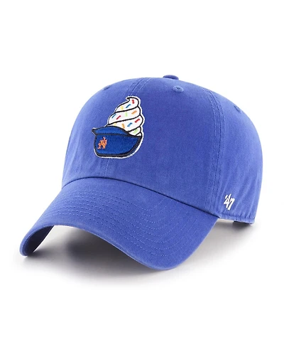'47 Brand Men's Royal New York Mets Ice Cream Helmet Clean Up Adjustable Hat