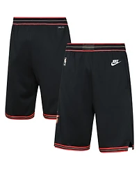 Nike Big Boys and Girls Black Philadelphia 76ers Hardwood Classics Dri-fit Swingman Shorts