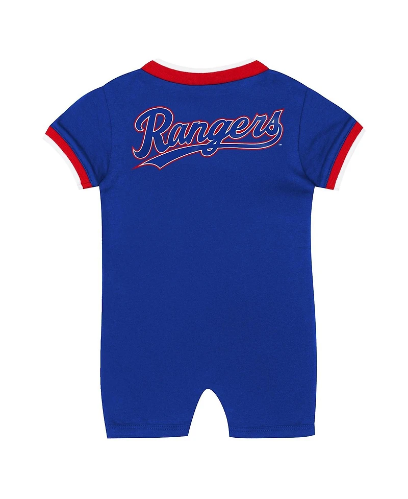 Outerstuff Baby Boys and Girls Royal Texas Rangers Pinch Coverall