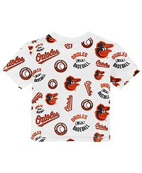 Outerstuff Toddler White Baltimore Orioles Run Down T-Shirt
