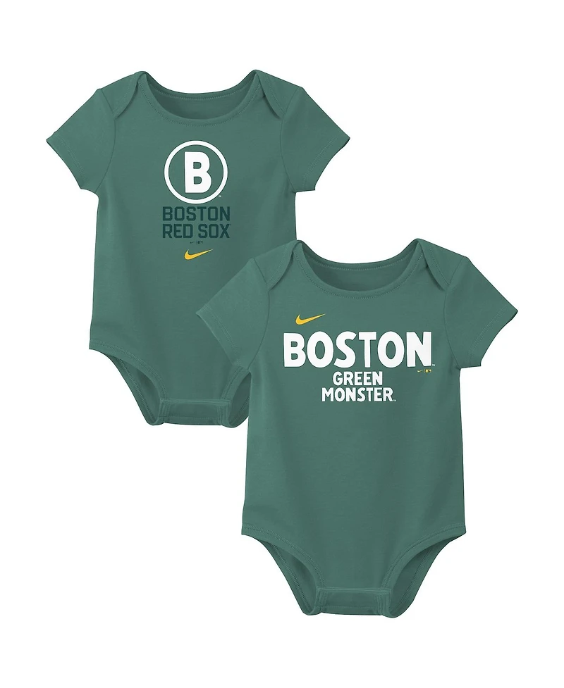Nike Baby Boys and Girls 2-PackBoston Red Sox City Connect Bodysuit Set