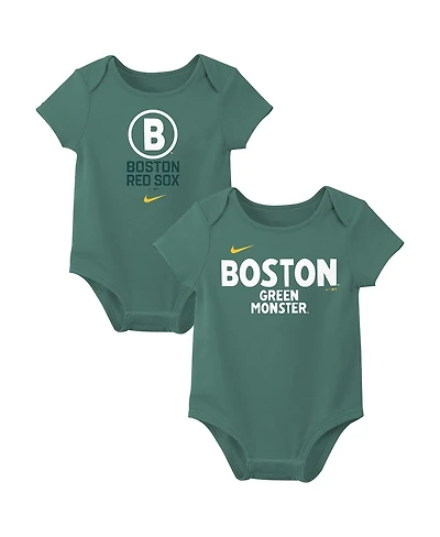 Nike Baby Boys and Girls 2-PackBoston Red Sox City Connect Bodysuit Set