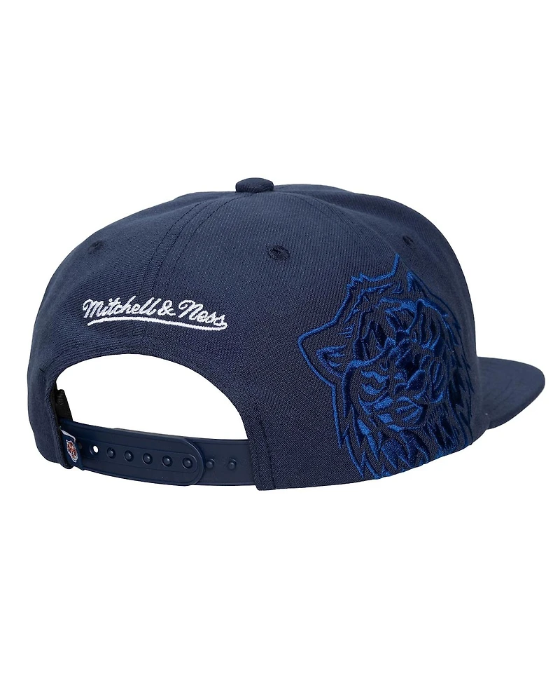 Mitchell & Ness Men's and Women's Navy Detroit Tigers Side Logo Snapback Hat