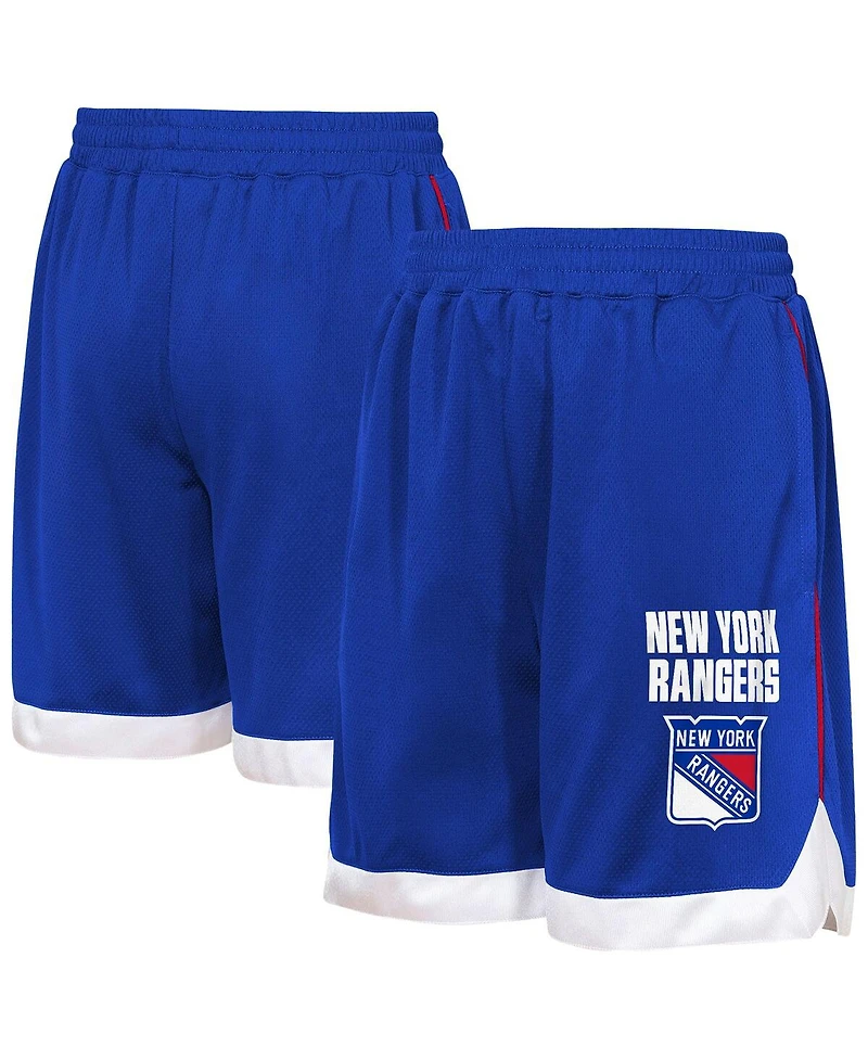Outerstuff Big Boys and Girls Blue New York Rangers All Star Shorts