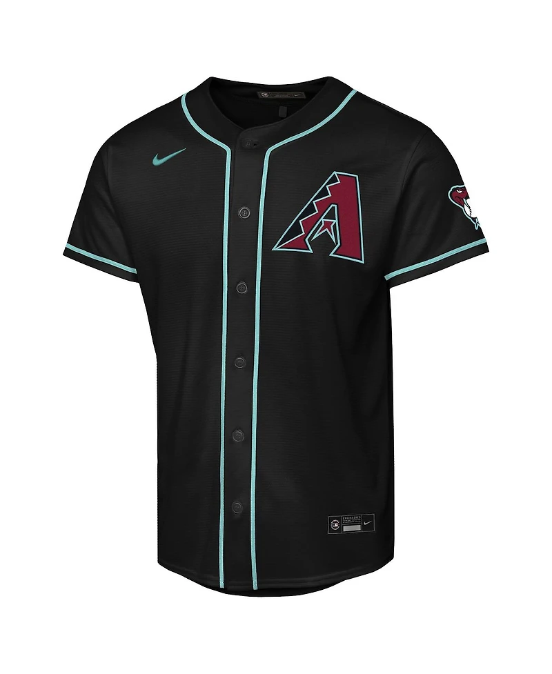 Nike Big Boys and Girls Corbin Carroll Black Arizona Diamondbacks Alternate Stadium Jersey