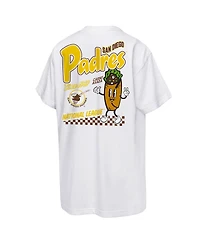 Mitchell & Ness Big Boys and Girls White San Diego Padres Cooperstown Concession T-Shirt
