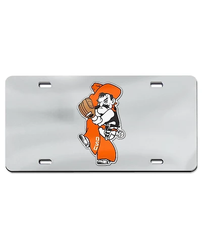 Wincraft Silver Oklahoma State Cowboys Baseball Pete Wind Up Laser Cut Acrylic License Plate
