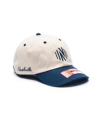 Fan Ink Men's and Women's Tan/Navy Nashville Sc Ocean Drive Adjustable Hat