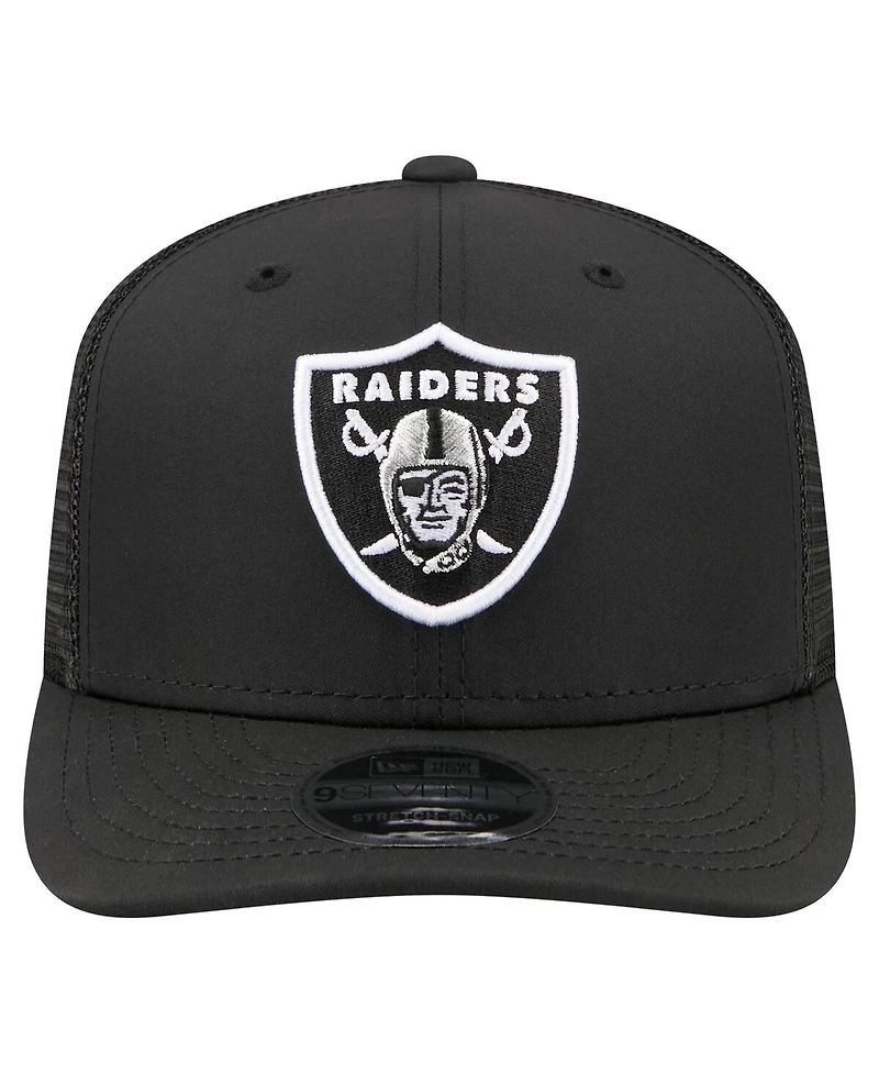 New Era Men's Black Las Vegas Raiders 9SEVENTY Trucker Adjustable Hat