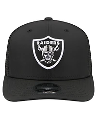 New Era Men's Black Las Vegas Raiders 9SEVENTY Trucker Adjustable Hat
