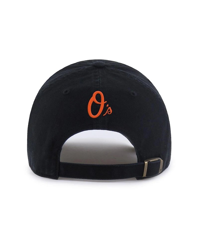 '47 Brand Men's Black Baltimore Orioles Ice Cream Helmet Clean Up Adjustable Hat