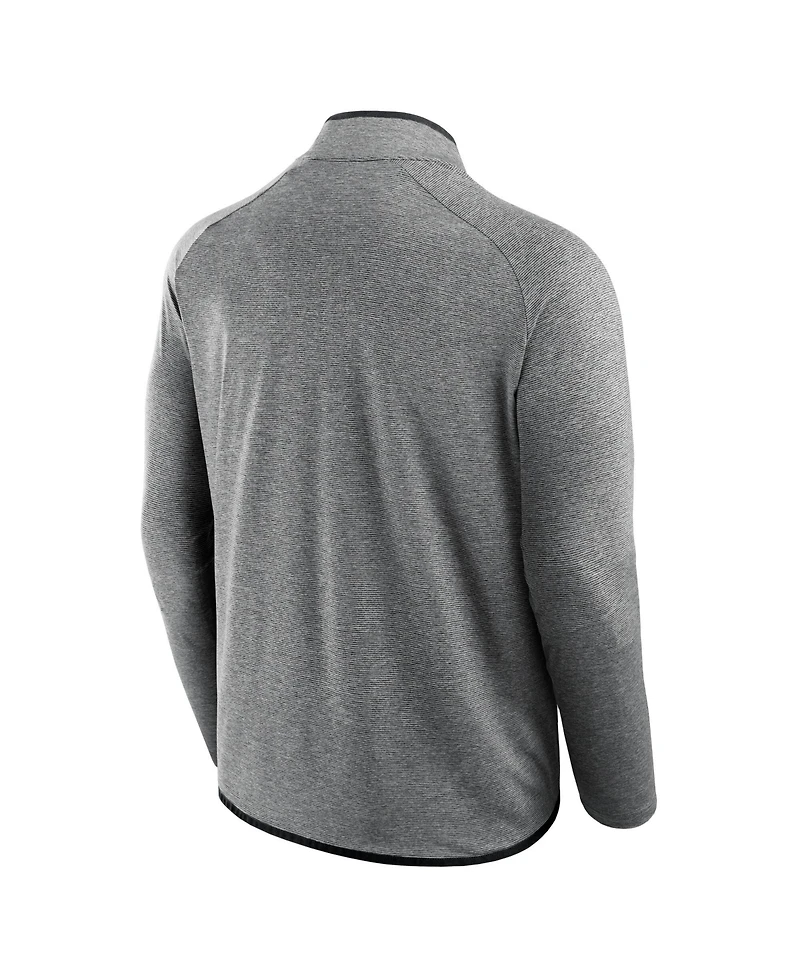 Fanatics Men's Black Texas Longhorns Mock Neck Half-Zip Pullover Jacket