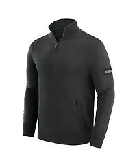J. Palmer Men's Black Las Vegas Raiders Franchise Quarter-Zip Sweater