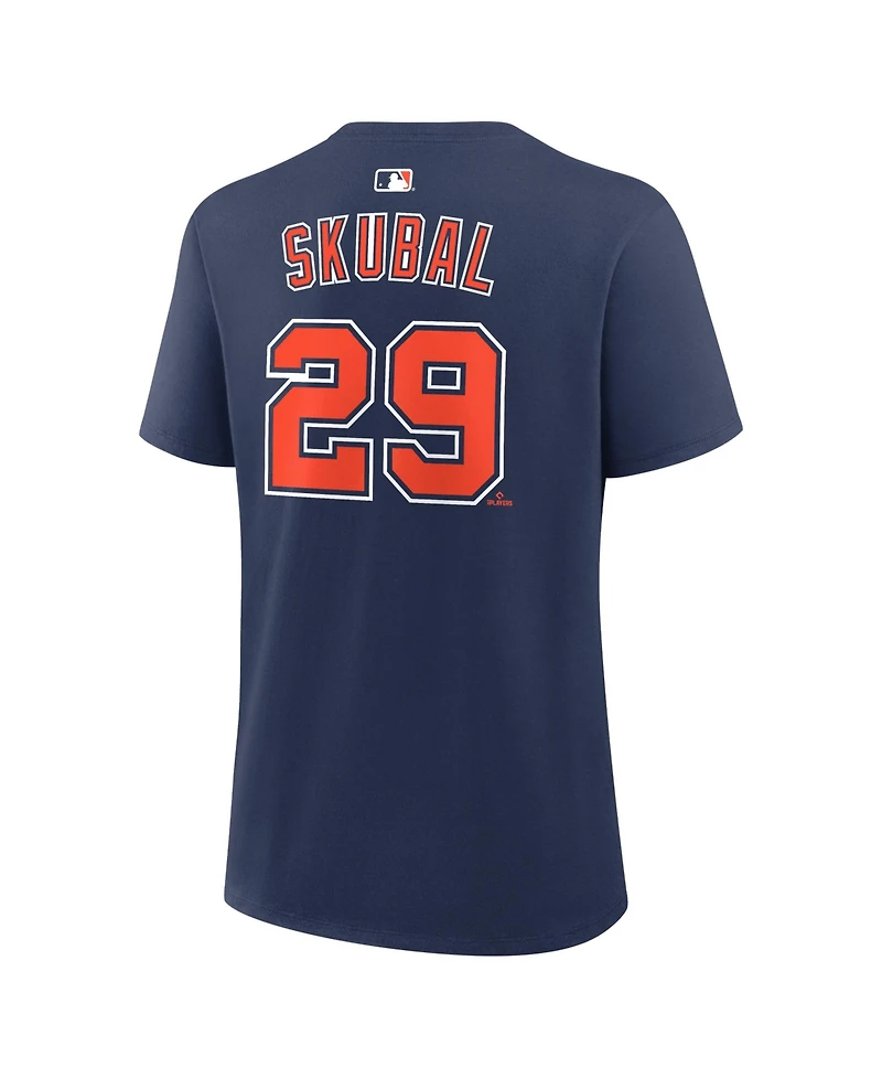 Nike Women's Tarik Skubal Navy Detroit Tigers Name and Number T-Shirt