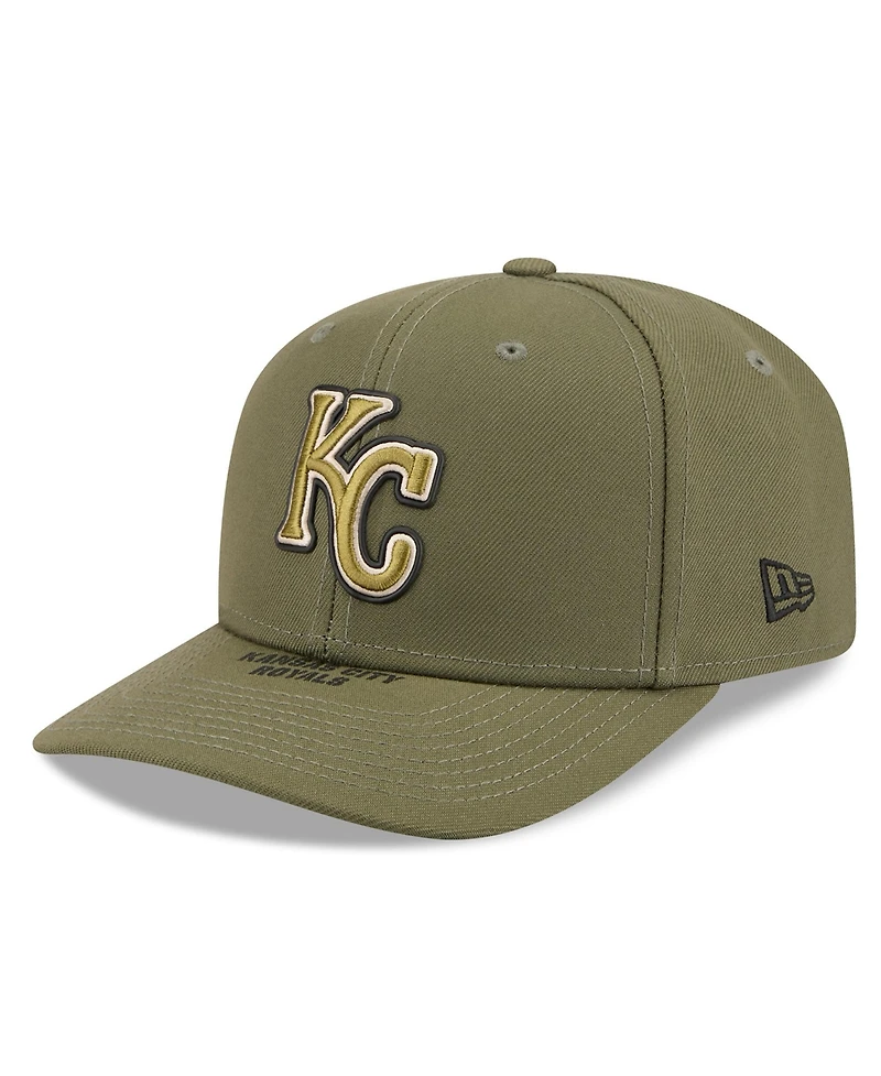New Era Men's Olive Kansas City Royals 2026 Armed Forces Day 9SEVENTY Adjustable Hat