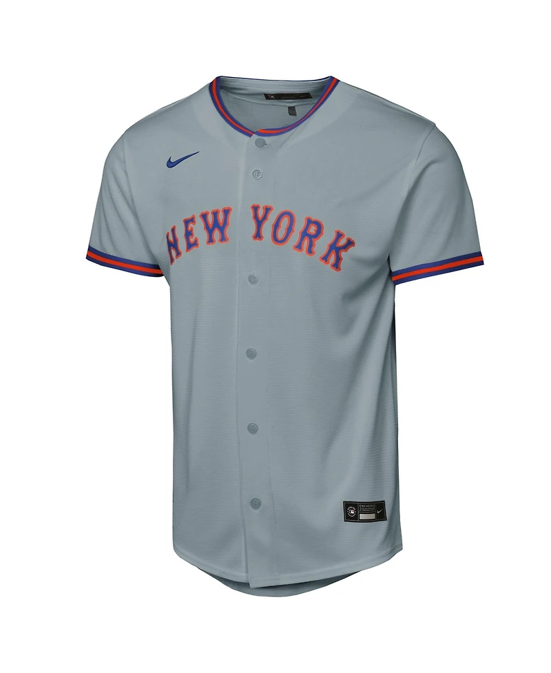 Nike Big Boys and Girls Juan Soto Gray New York Mets Road Replica Jersey