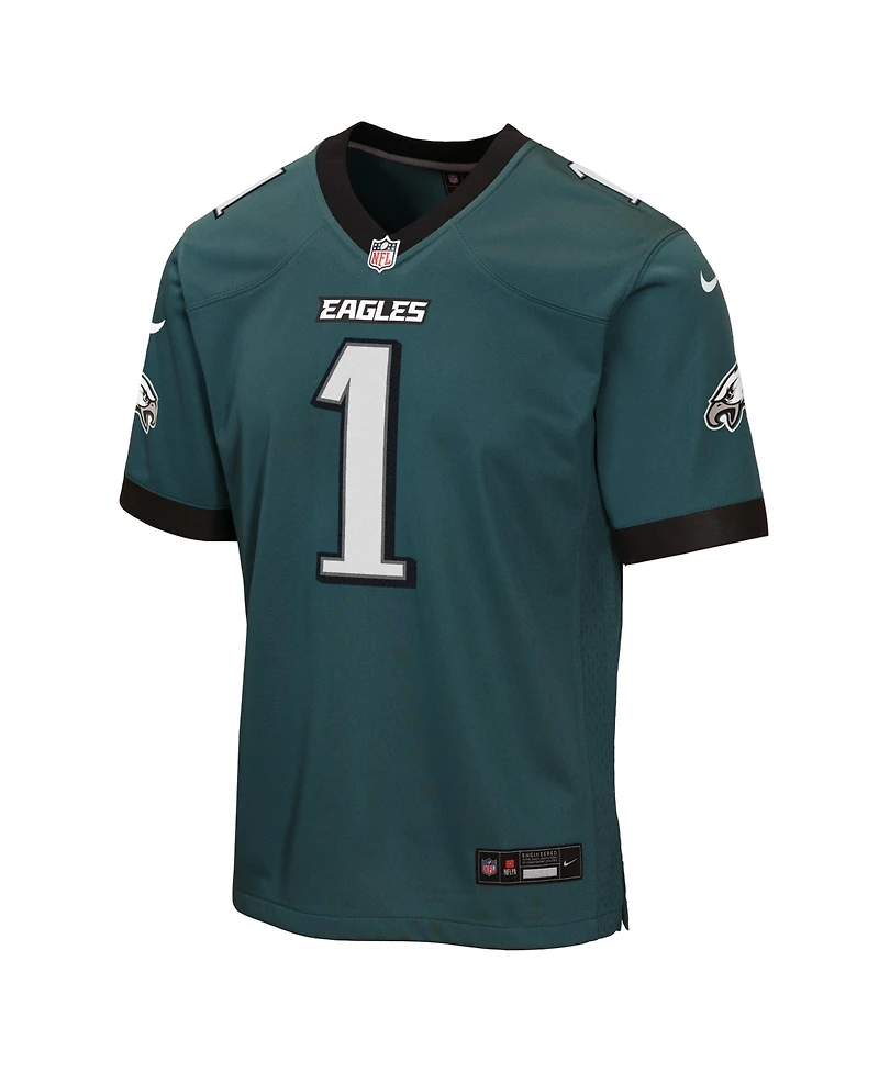 Nike Big Boys and Girls Jalen Hurts Midnight Green Philadelphia Eagles Team Game Jersey
