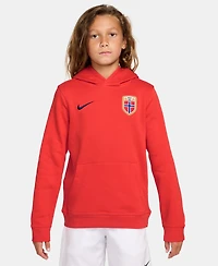 Nike Big Boys and Girls Red Norway National Team Club Hoodie