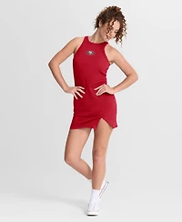 Fanatics Women's Scarlet San Francisco 49ers Push Beyond Tri-Blend Ribbed Sleeveless Dress
