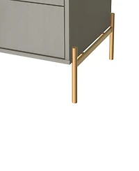 Manhattan Comfort Jasper 2-Piece 25" 2-Drawer Nightstands
