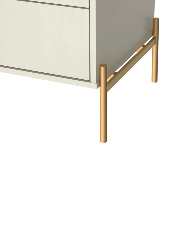 Manhattan Comfort Jasper 2-Piece 25" 2-Drawer Nightstands