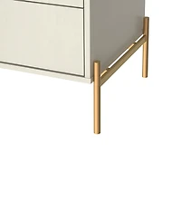 Manhattan Comfort Jasper 2-Piece 25" 2-Drawer Nightstands