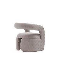 Manhattan Comfort Corvette 2-Piece Velvet Upholstered Lounge Chairs